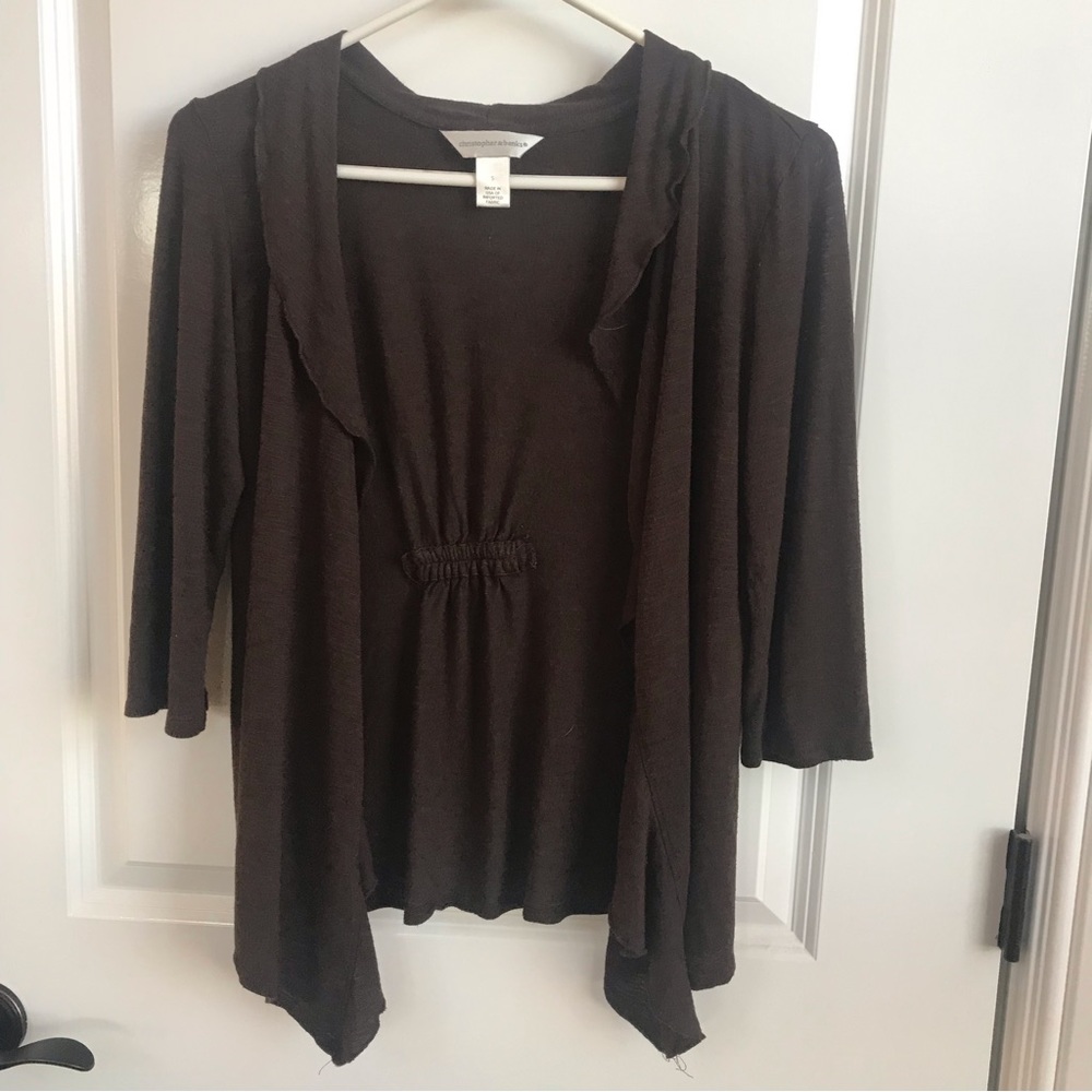 Dark Brown Coverup Cardigan